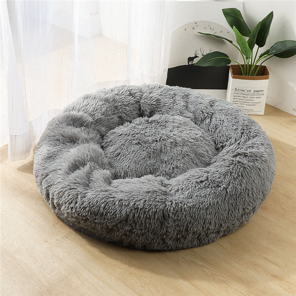 Round Plush Cat Litter Kennel Pet Nest