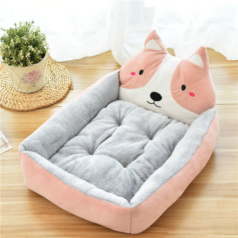 Pet 7Colors Warm Cozy House Soft Fleece Nest Baskets