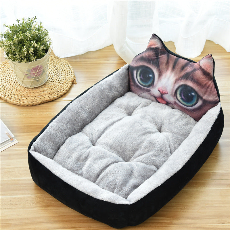 Pet 7Colors Warm Cozy House Soft Fleece Nest Baskets