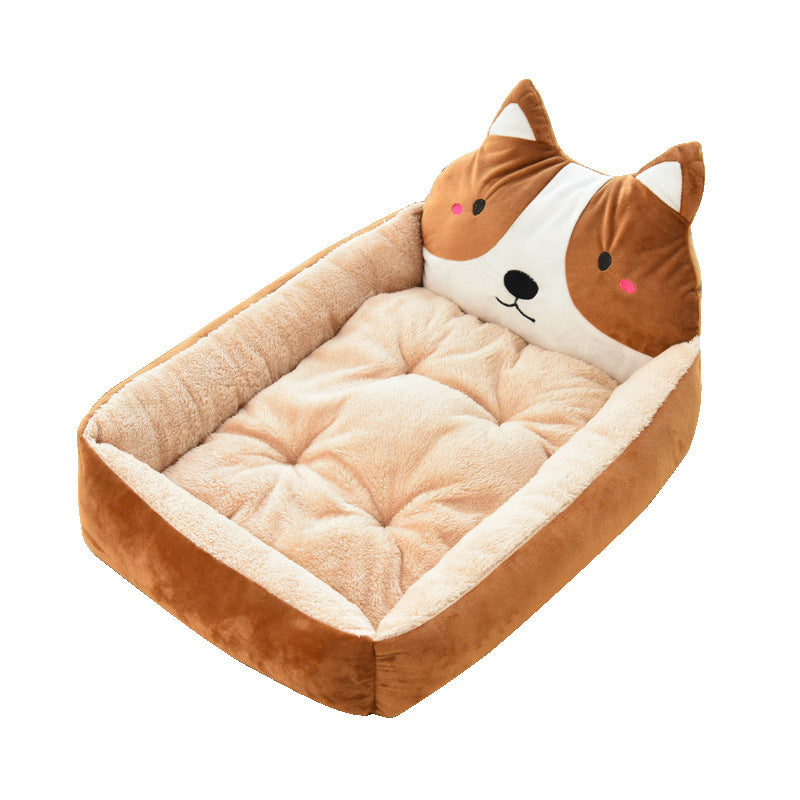 Pet 7Colors Warm Cozy House Soft Fleece Nest Baskets