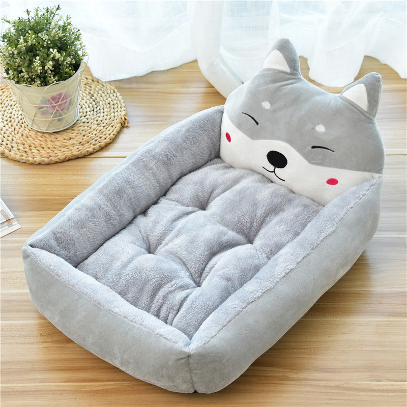 Pet 7Colors Warm Cozy House Soft Fleece Nest Baskets