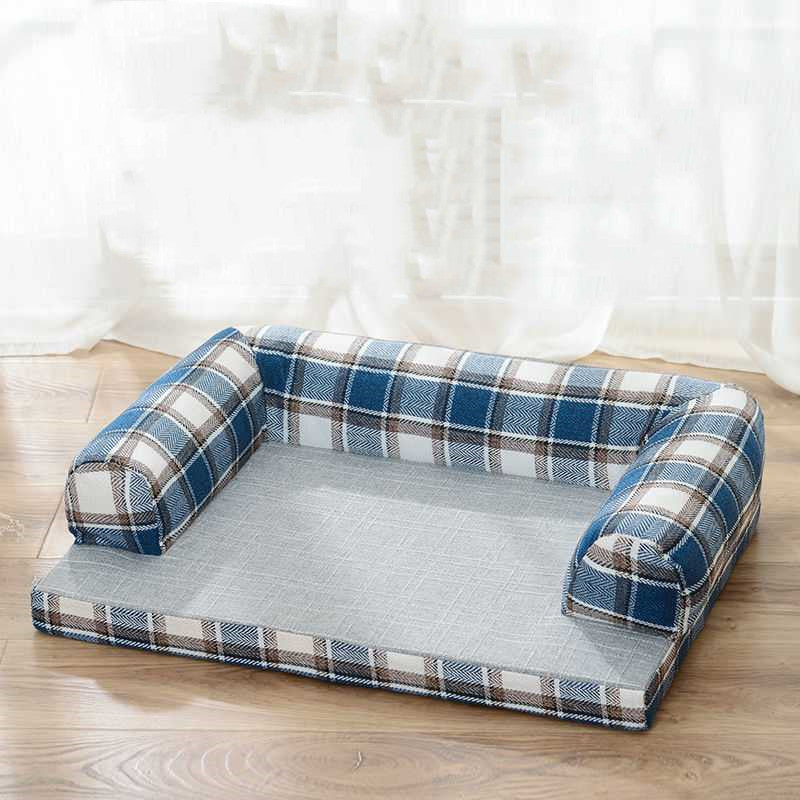 Removable And Washable Cushions Scratch-resistant Linen Dog Sofa Kennel