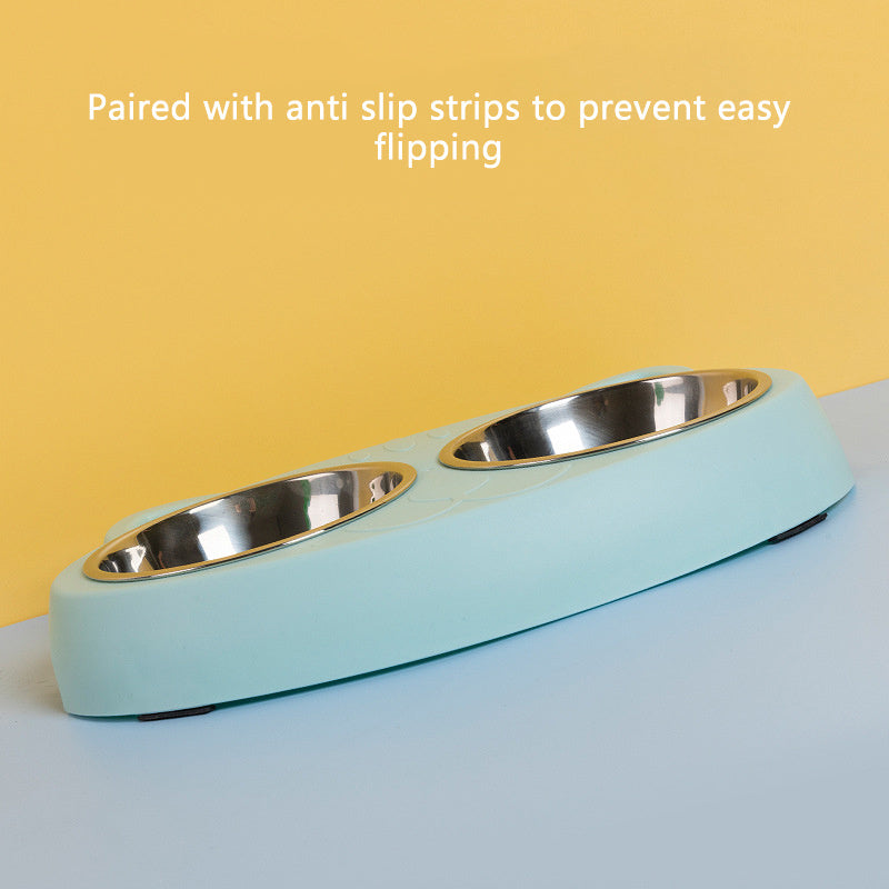 Double Dog Water And Food Bowls Stainless Steel