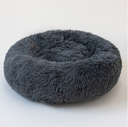 Round Plush Cat Litter Kennel Pet Nest