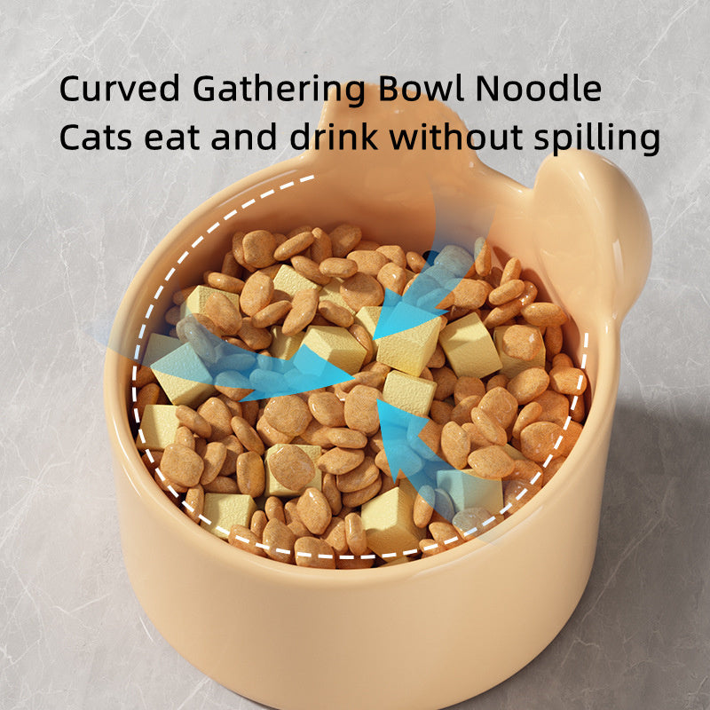 Household Pet Ceramic Bowl Large Caliber Bowls