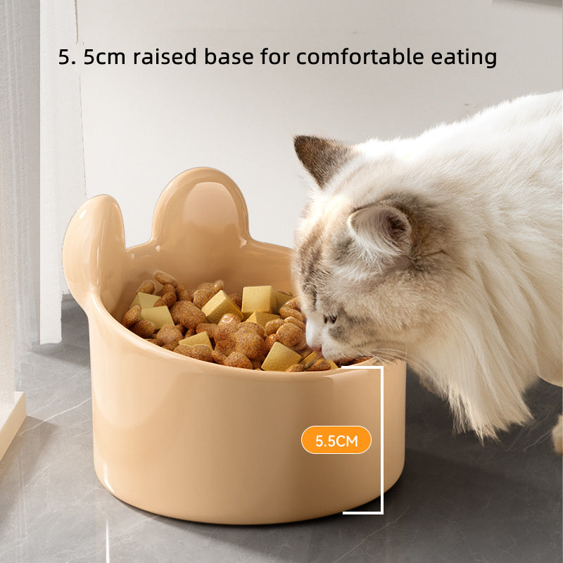 Household Pet Ceramic Bowl Large Caliber Bowls